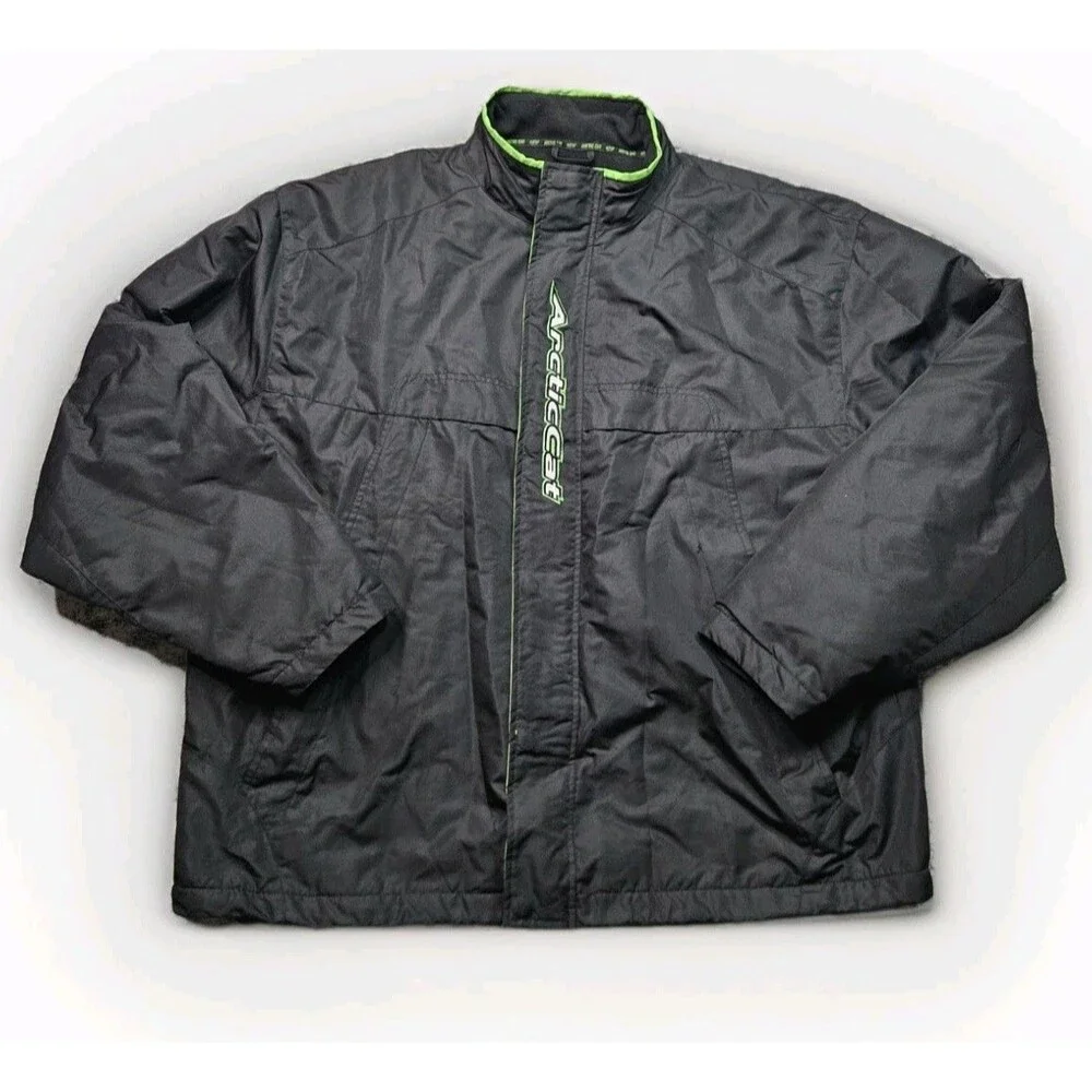 Vintage 90s Arctic Cat Arcticwear Fleece Lined Jacket Coat SIZE XL Snowmobile
